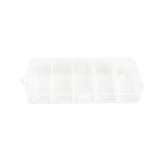 boîte compartiments transparente moderne poignée conteneur plastique organisation pratique fourchette cuillère bijoux rangement