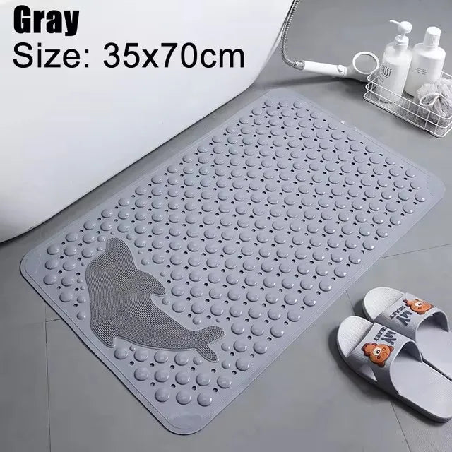tapis bain antidérapant transparent poissons oiseaux motifs animaux moderne salle bain pvc bulles adhésif