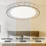 lampe blanc moderne structure géométrique 40cm 50cm énergie économie tactile