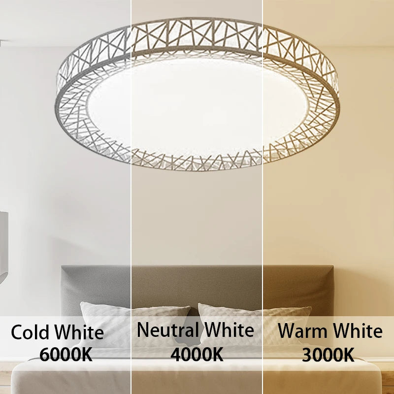 lampe blanc moderne structure géométrique 40cm 50cm énergie économie tactile
