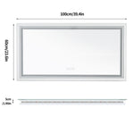 miroir lumineux moderne blanc mat anti buée éclairage led réglable tactile