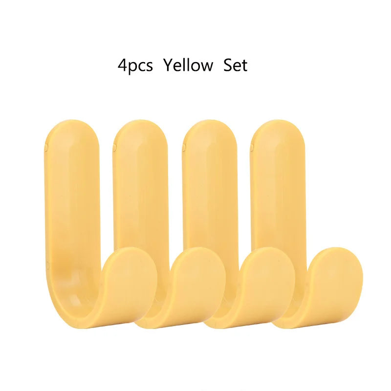 porte clés adhésifs modernes blanc jaune rose bleu vert minimalistes pièces organisateur mural écologique