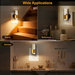 lampe nuit dorée transparente bubbles moderne adhésif plug led réglable chambre salon
