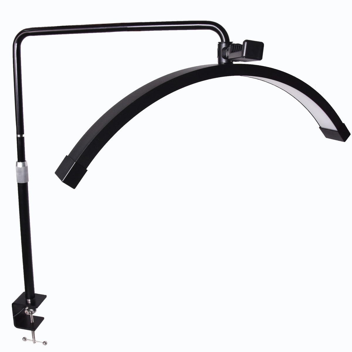 lampe led anneau noir blanc moderne clip adaptable 40w