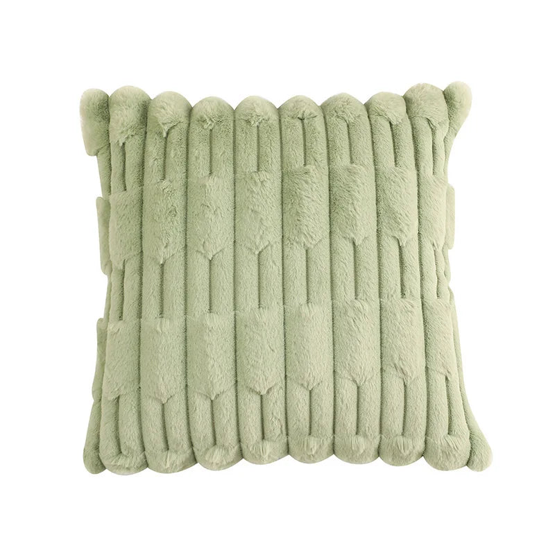 housse coussin velours orange moderne franges tissu polyester coton carré décoration intérieur voiture 30x50cm