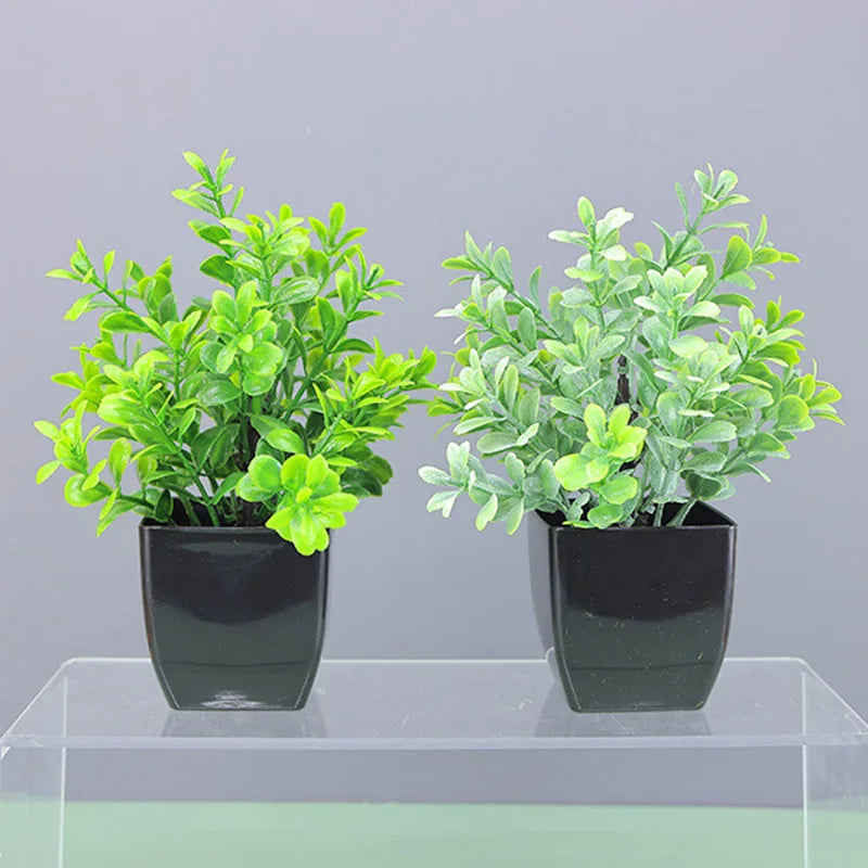 plantes artificielles arbres vertes feuilles modernes décoration extérieure table salon jardin mariage anniversaire