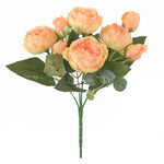 bouquets fleurs artificielles pivoines soie rose clair blanc violet rouge orange romantique extérieur mariage