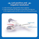 diodes led transparentes vert rouge jaune bleu orange simple utilitaire 20pcs 3couleurs 20pcs 5couleurs