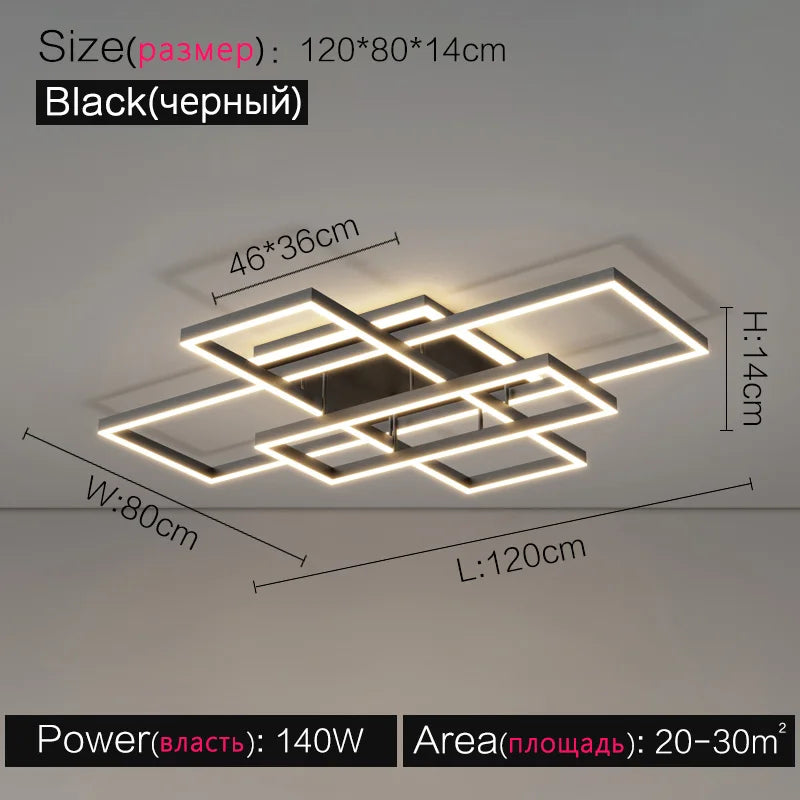 luminaire suspendu moderne blanc noir géométrique effet béton ampoules led dimmable