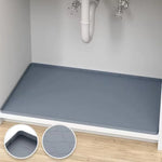 tapis protection évier silicone gris texture carreaux moderne adhésif rapide séchage 22x34inch