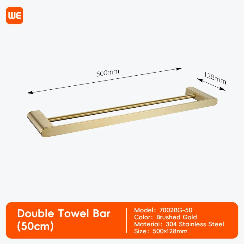 accessoires salle bain moderne porte serviettes doré porte savon porte gobelet porte lotion fixations