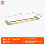 accessoires salle bain moderne porte serviettes doré porte savon porte gobelet porte lotion fixations