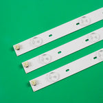 bande lumineuse led blanc ronde translucent moderne clips fixations télévision accessoire éclairage