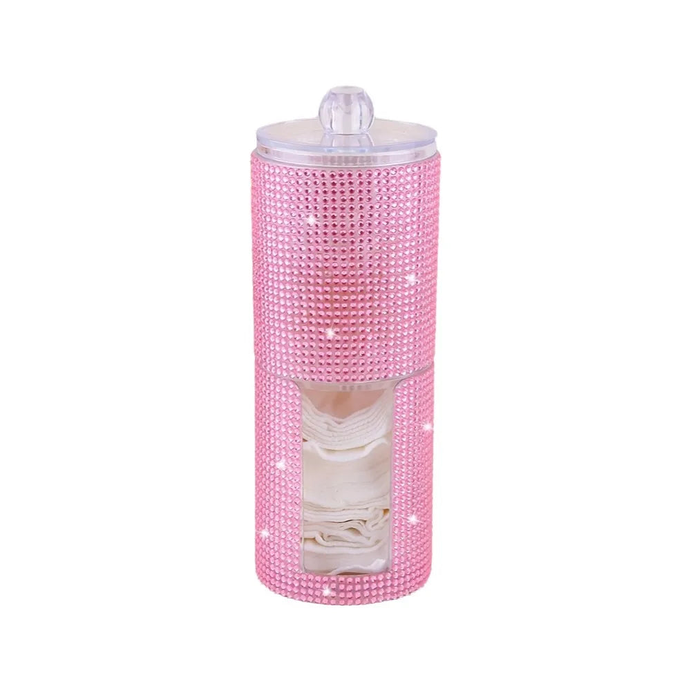 boîte bijoux strass moderne noir rose multicolore élégante réutilisable sans bpa opaques