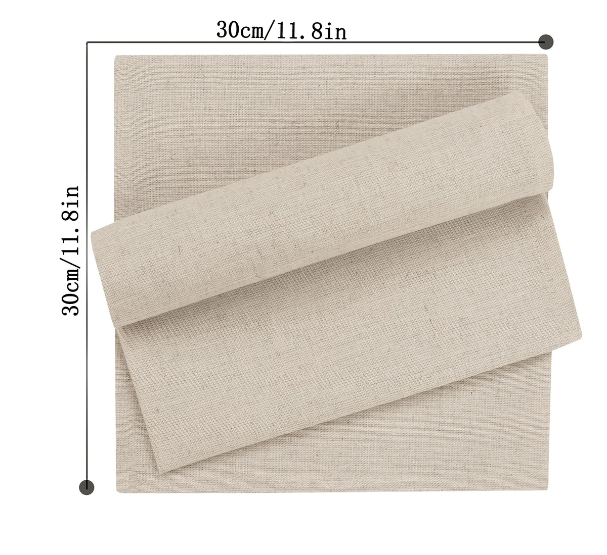 serviettes lin naturel beige clair 30x30cm classiques maison mariage fêtes restaurant