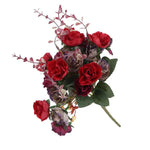 décoration intérieure bouquet artificiel rose violet rouge moderne élégant maison fête diplômes