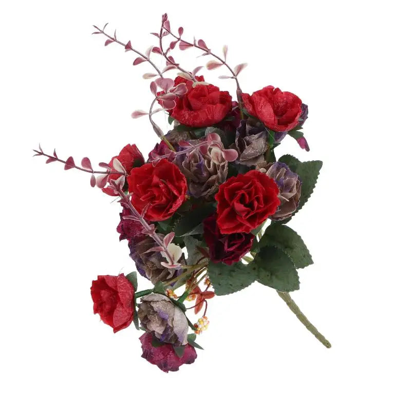 décoration intérieure bouquet artificiel rose violet rouge moderne élégant maison fête diplômes