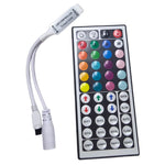 contrôleur lumière led rgb 24 touches 44 touches télécommande ir blanc noir moderne
