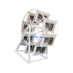 cadre photo or vieilli grande roue vintage métal décoré blanc souvenirs