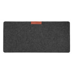 tapis feutre noir gris bleu marine moderne minimaliste 60x30cm 70x33cm