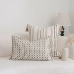 housse coussin carrée motif géométrique moderne coton polyester 30x50cm 45x45cm decoration maison voiture