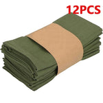serviette table polyester vert olive unie cuisine salle manger décoration mariage