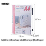 boîte rangement transparente documents clips moderne organisation dossiers a4 a5 plastique durable portable