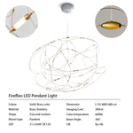 suspension lumineuse contemporaine filigrane doré led opalescente grande salle