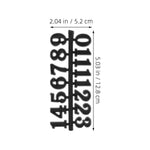 numéros calendrier noir rétro adhésifs kit pièces horloge murale vintage remplissage salon chambre