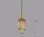 suspension lumineuse moderne vert rayures opacité câble noir chambre salon étude principal