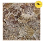 panneau mural 3d adhésif imitation briques moderne marron beige gris imperméable