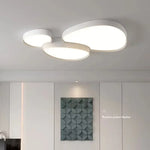 plafonnier moderne led blanc noir doré simple fixe chambre salon salle manger