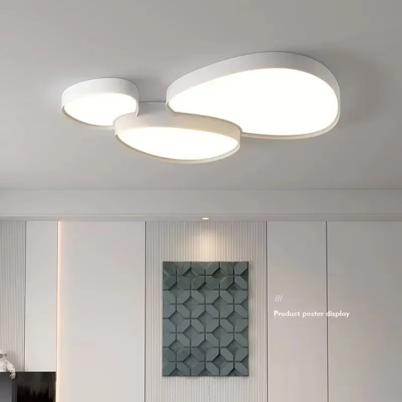 plafonnier moderne led blanc noir doré simple fixe chambre salon salle manger
