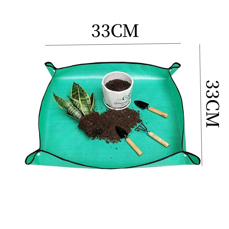 tapis jardinage pratique vert texture tissée clips pliant 50cm 66cm 75cm 100cm