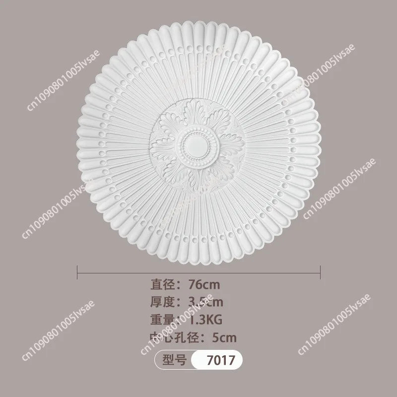 decoratif blanc ornements floraux classique diametre 40cm 50cm 60cm 76cm
