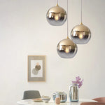 Suspension lumineuse moderne argent brillante 25cm 90260V étude chambre