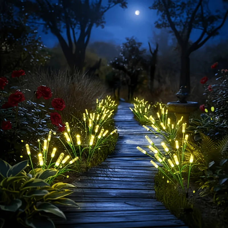 guirlande lumineuse solaire multicolore moderne étanche extérieur allée jardin patio decoration