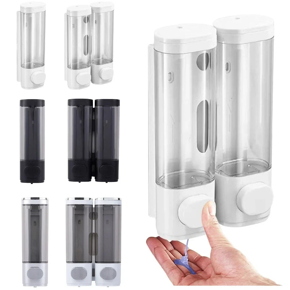 distributeur savon liquide blanc transparent moderne minimaliste salle bains cuisine