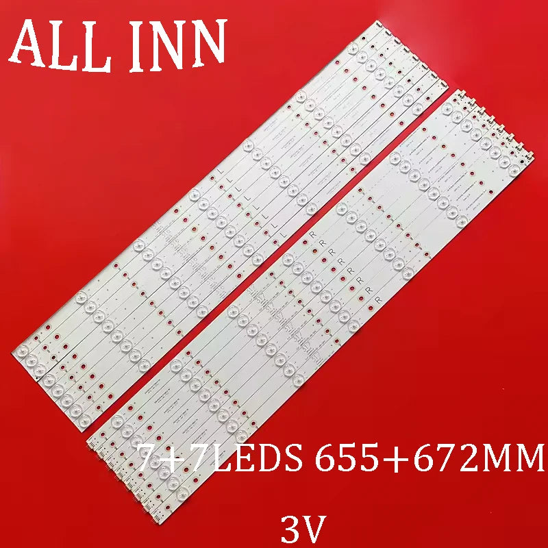 bande led rétro éclairage 655 mm blanc rondelles lumineuses moderne 3v