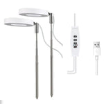 lampe led plante blanc moderne modes luminosité usb 48 leds fcc