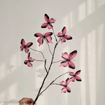 décoration intérieure branche artificielle papillons bleu violet branches naturelles maison mariage anniversaire