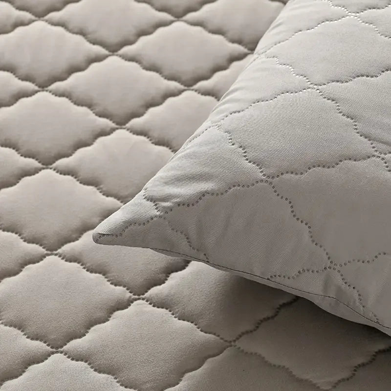 taies d'oreiller imperméables 50x75cm polyester motif géométrique gris clair modernes maison lits pièces