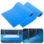 tapis antidérapant bleu diamanté piscine protection sol fond marin opalescent