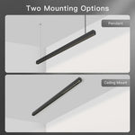 Lampe LED suspendue moderne lumière chaude noir matériau aluminium pendentif