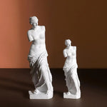 statue grecque mythologie vénus blanche drapée décoration intérieure moderne table salon résine opaque classique