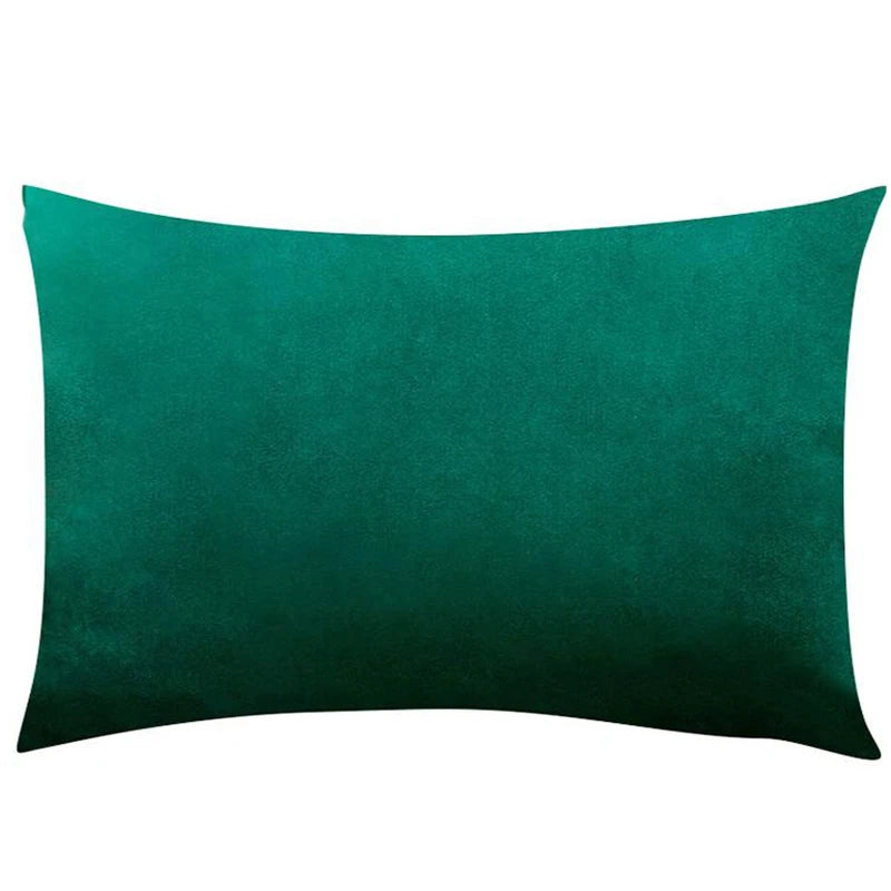 housse coussin velours décorative canapé salon moderne nordique gris vert