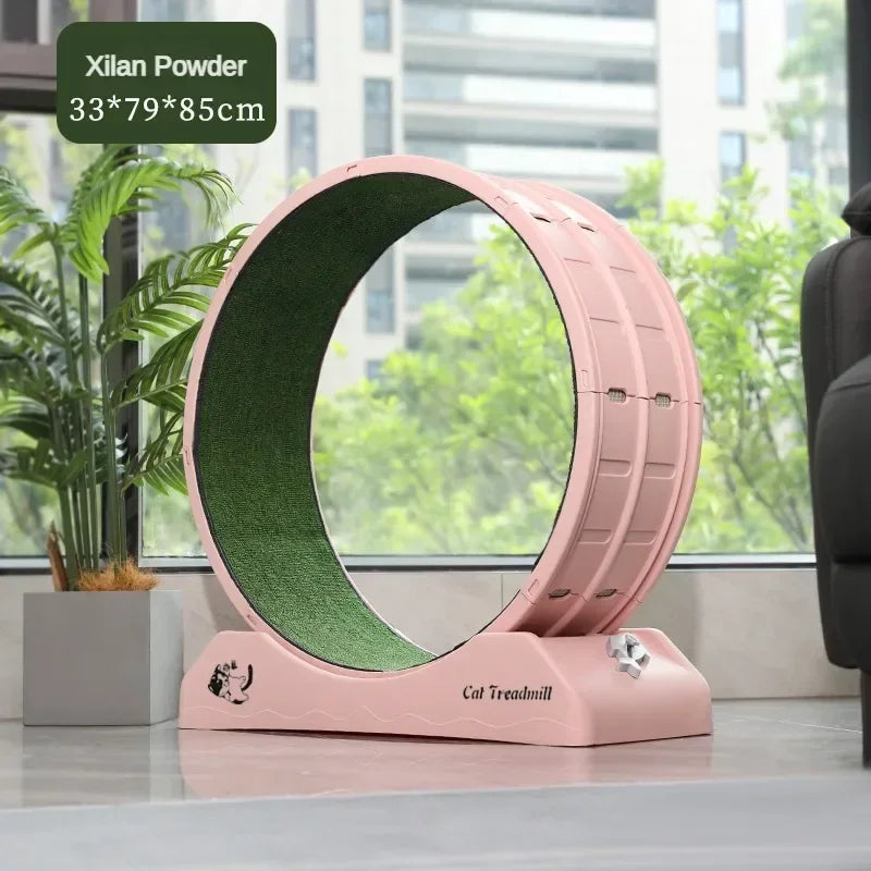 jouet chat tunnel gris vert gazon synthétique moderne stable griffe included split fitness