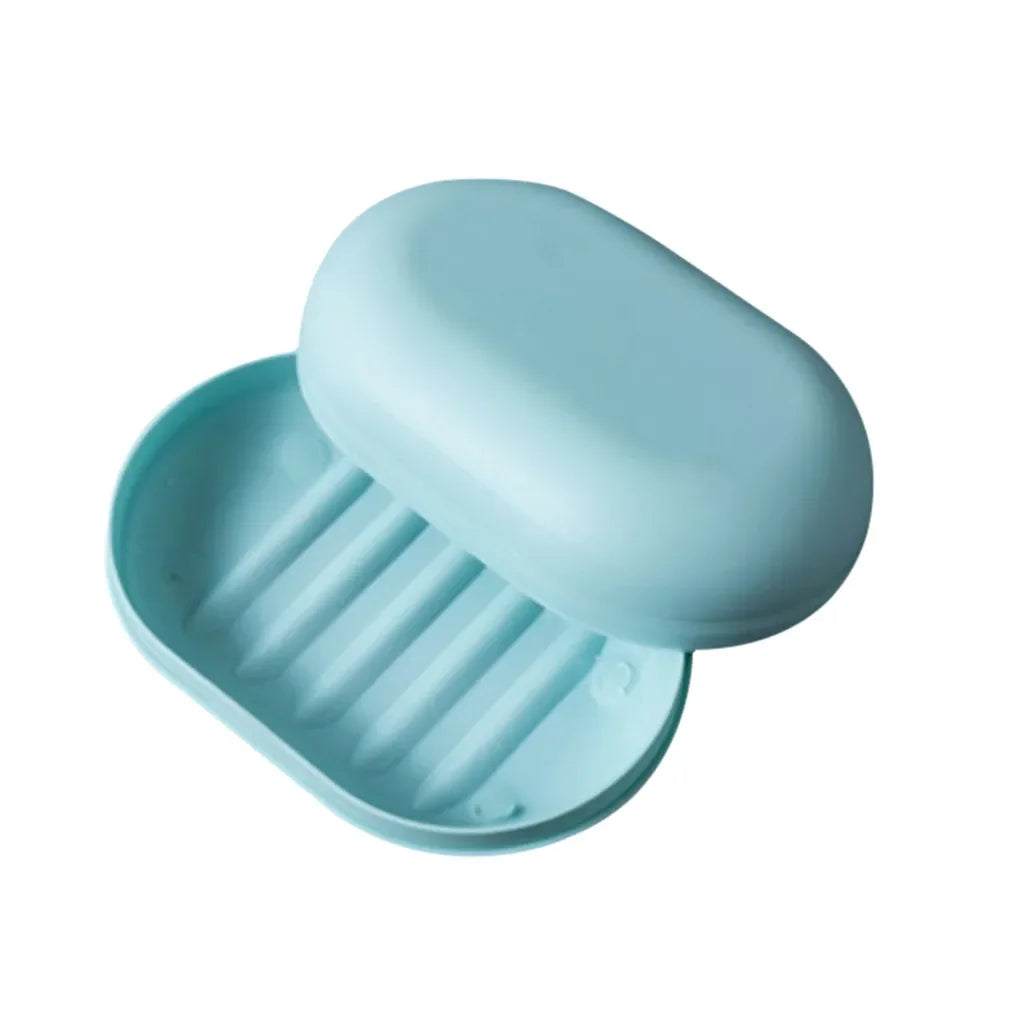 porte savon moderne plastique rose blanc bleu texture mat salle bain conteneur assiette support