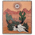 couverture pique nique tigre moderne motif monstera coton gris orange noir vert