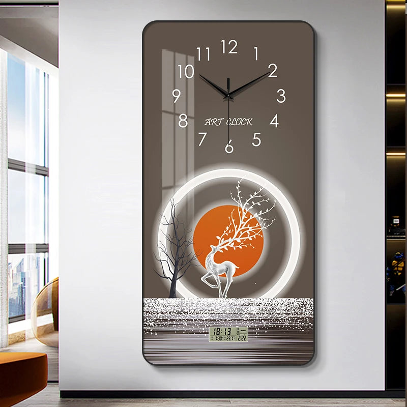Pendule murale rectangulaire simple et élégante